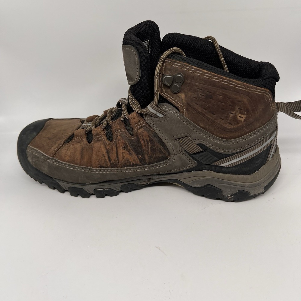 KEEN Targhee III Waterproof Mid Hiking Boots Shoes Leather Size 9.5 WP Dry Lace - Picture 6 of 9